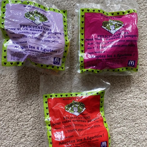 Vintage McDonald’s Cabbage Patch Kids Happy Meal Toys 1993 - Picture 5 of 7